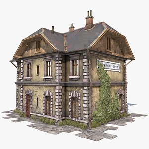 3D old house station model