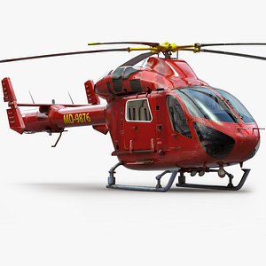 Helicopter MD902 Private Red