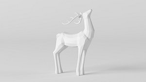 3D Comet Reindeer Sculpture