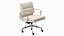 3D Management Chair White Leather