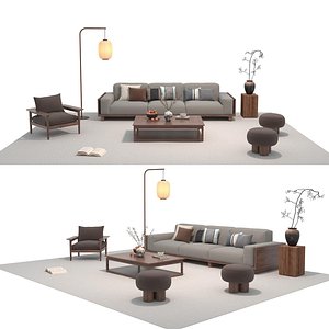 3D Fabric sofa set 27 model