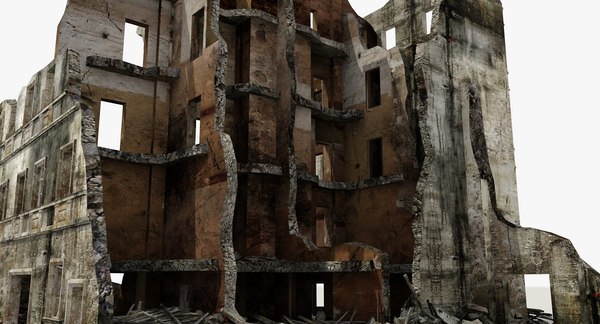 ruined building 7 collections 3d max