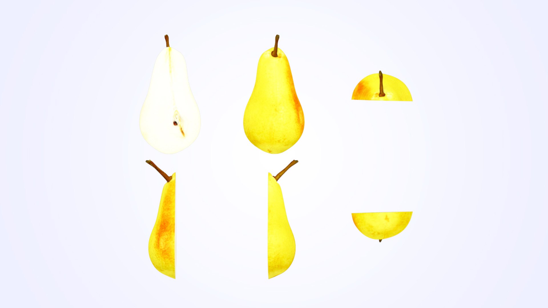 3D Real Fruits https://p.turbosquid.com/ts-thumb/pN/tilXHs/0M/vppearv1halfallsides/jpg/1695486336/1920x1080/fit_q87/bd5fd35fa99e483a8b51ab070535404b3960f600/vppearv1halfallsides.jpg