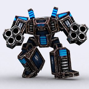 warbot mechanoid - heavy 3d model