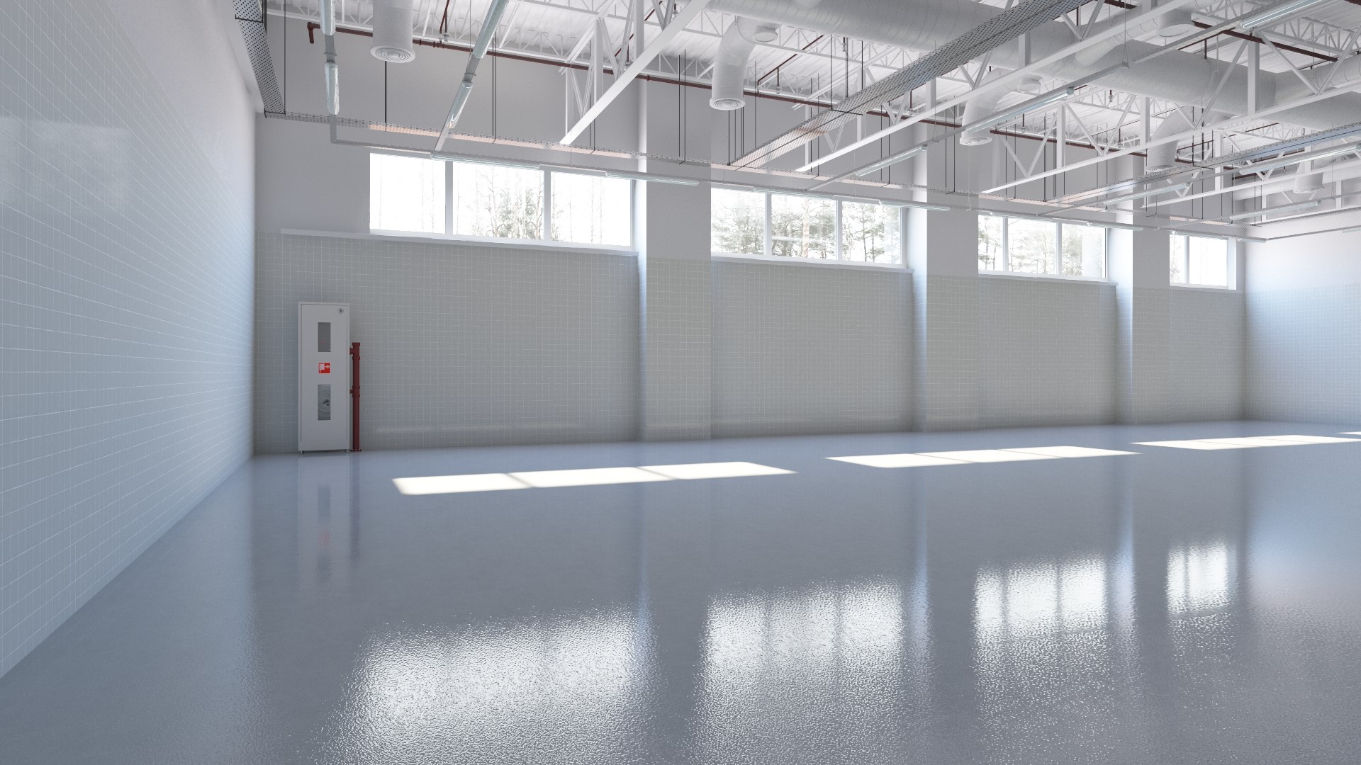 Empty Base Laboratory Interior 2 3D Model - TurboSquid 2012168