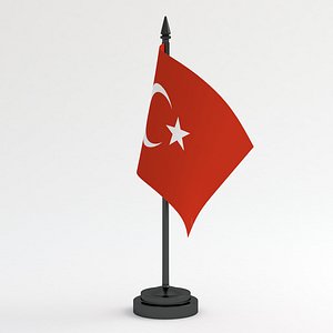 3D Table Flag Turkey