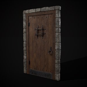 3D Medieval Speak Easy Door model