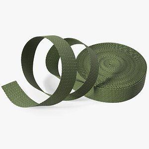 3D Heavy Duty Webbing Belt Strap Green