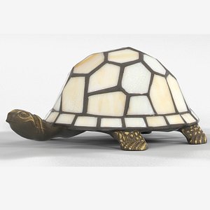 Stained Glass Turtle Desk 3D