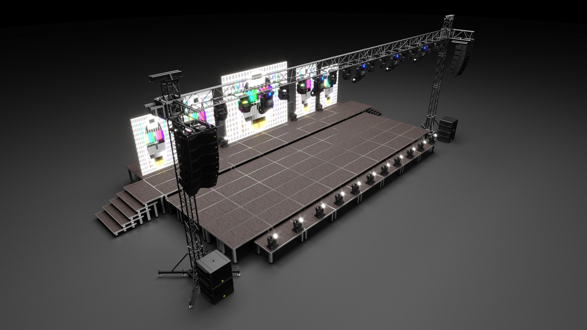 3D Stage Set Design Model - TurboSquid 2123809