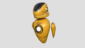 3D model Flying Robot 07 Security - Character SciFi Design