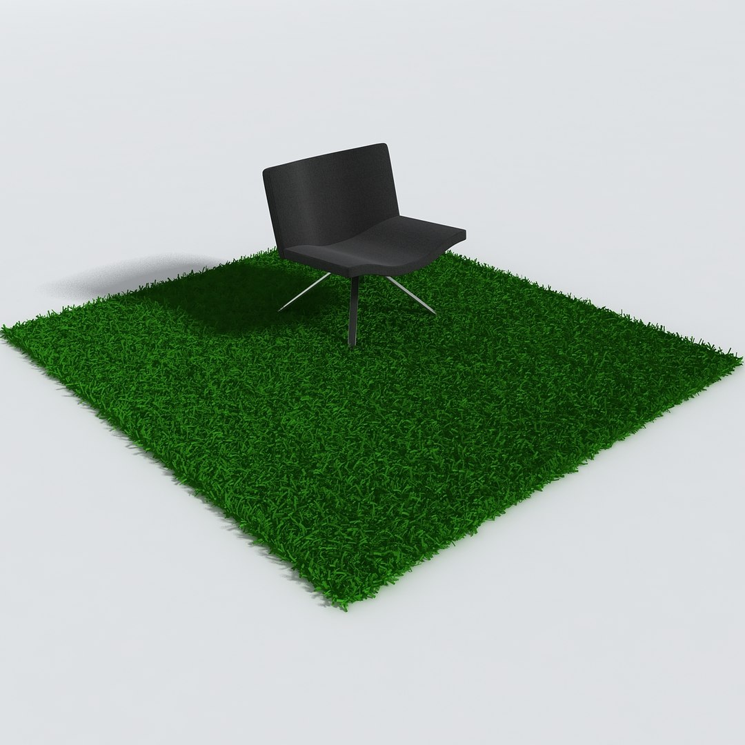 3d Model Fluffy Rugs Fur Hair