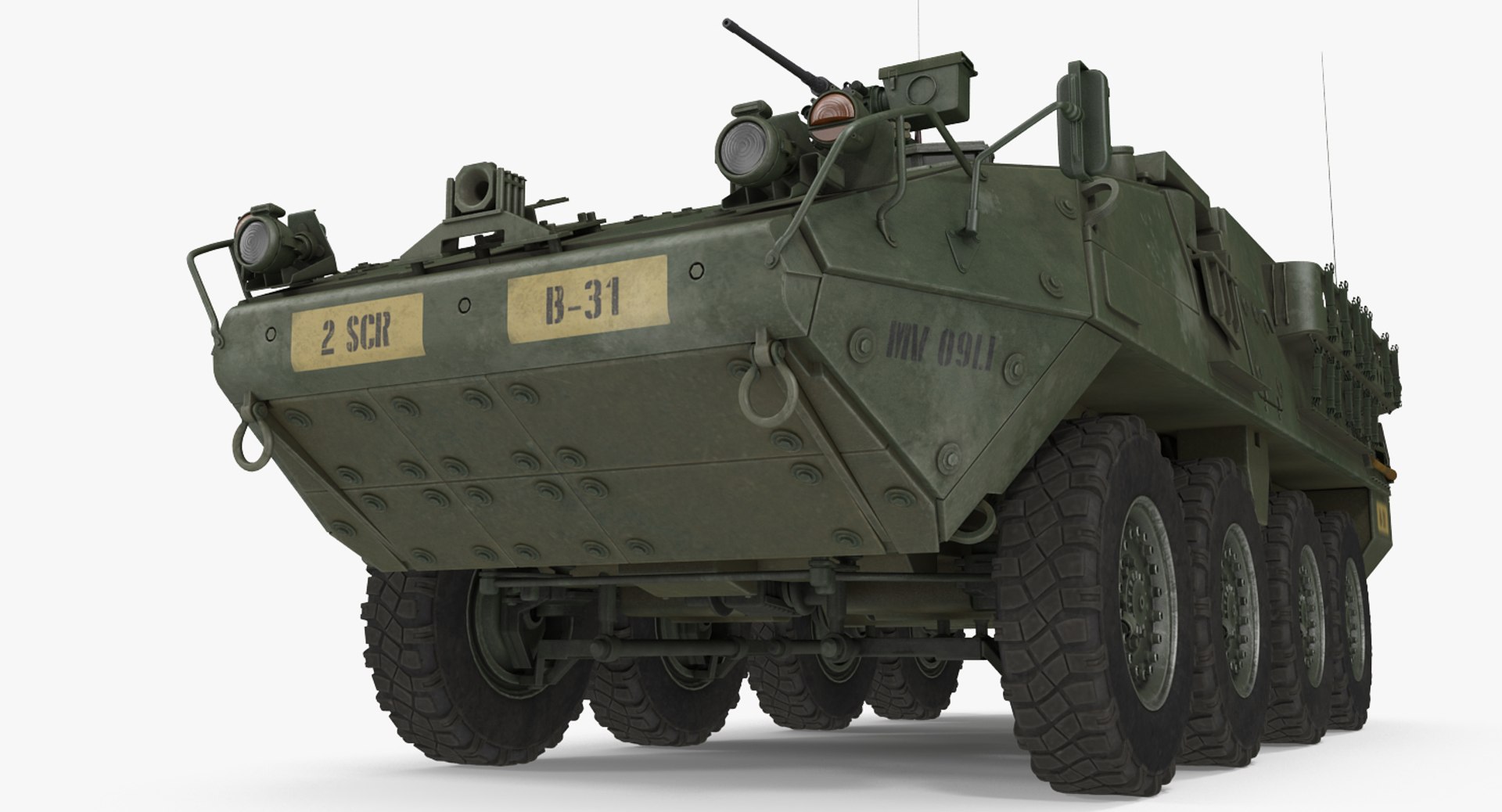 3d Model Interim Armored Vehicle Stryker