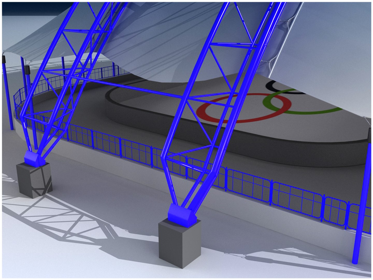 Generic Arena Outdoor Cover 3d Model