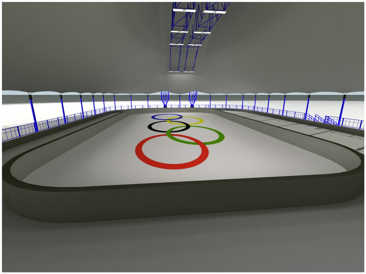Generic Arena Outdoor Cover 3d Model
