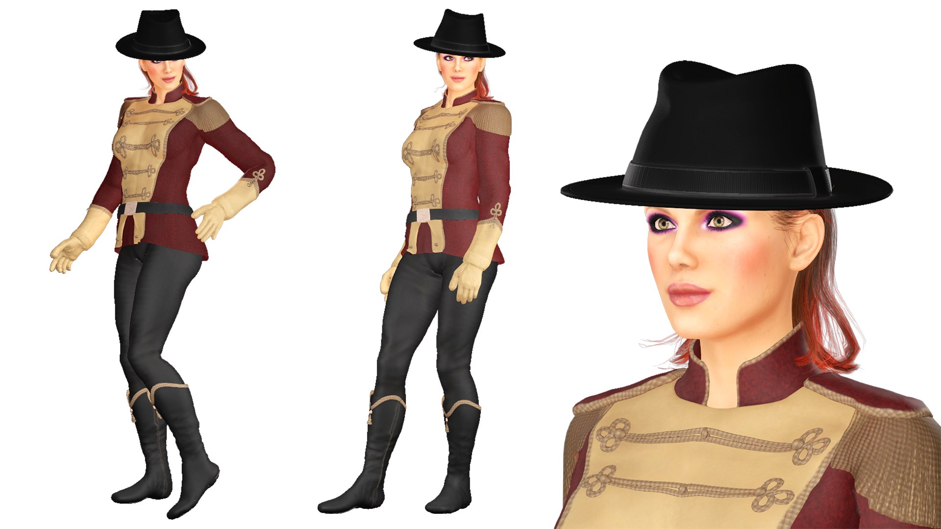 Realistic Rigged Soldier Woman-Simey Character 3D Model 3D - TurboSquid ...