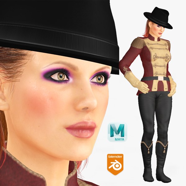 현실적인 Rigged Soldier Woman-Simey 캐릭터 3D 모델 3D 모델 - TurboSquid 2209930