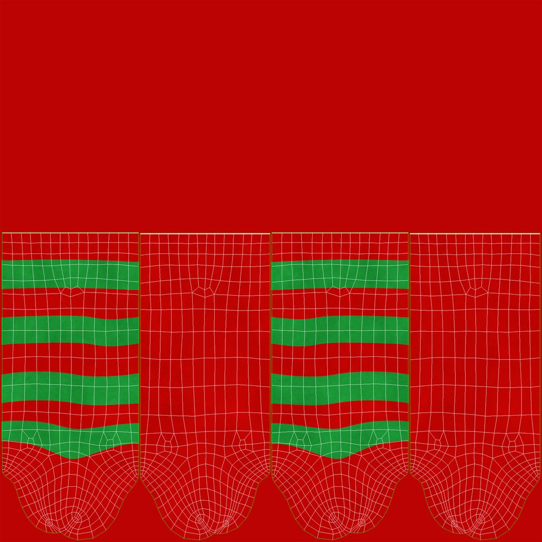 Socks with Green and Red Stripes 3D model https://p.turbosquid.com/ts-thumb/pO/PamX7t/dB/01_uv/jpg/1753017416/1920x1080/fit_q87/e16cb6d333dd80e1d9e8426a5256dec3897c9549/01_uv.jpg