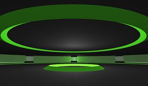 Animated Cartoon Spaceship 3D model