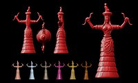 The Snake Goddess - Ancient Cretense culture- Stl files - print