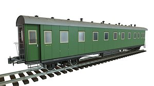 maya low-poly passenger train pbr