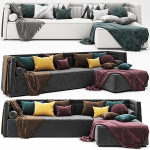 3D modern corner sofa model