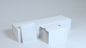 Product packaging box 3D model