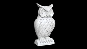 3D model Owl Low-Poly 3D Printable 3D print model