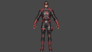 Dare Devil Low-poly 3D model