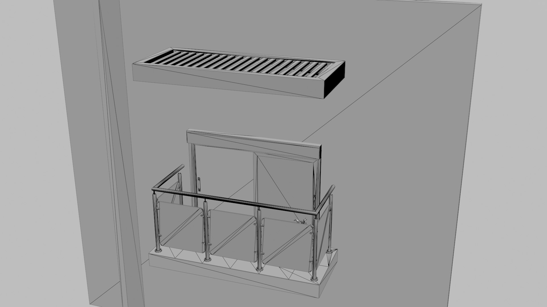 3D model balcony railing - TurboSquid 1705401