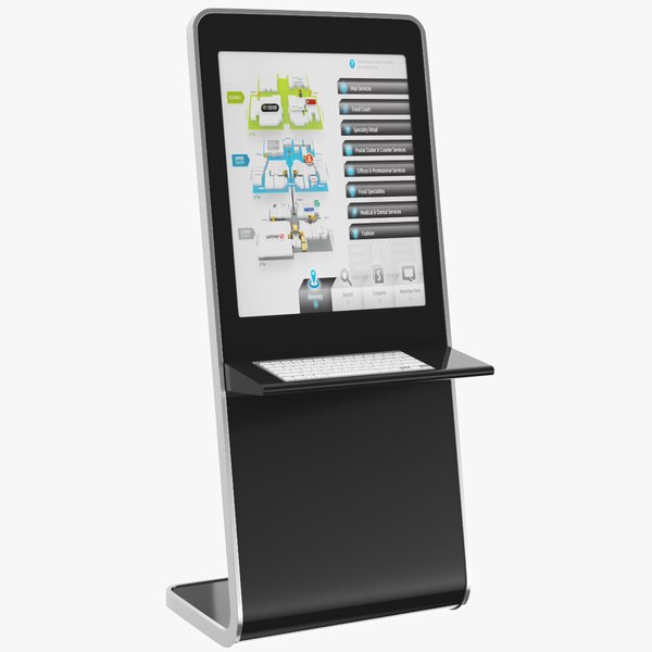 Electronic Kiosk Screen 3D