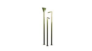 Tall minimal liberty lamp stem design set 3D