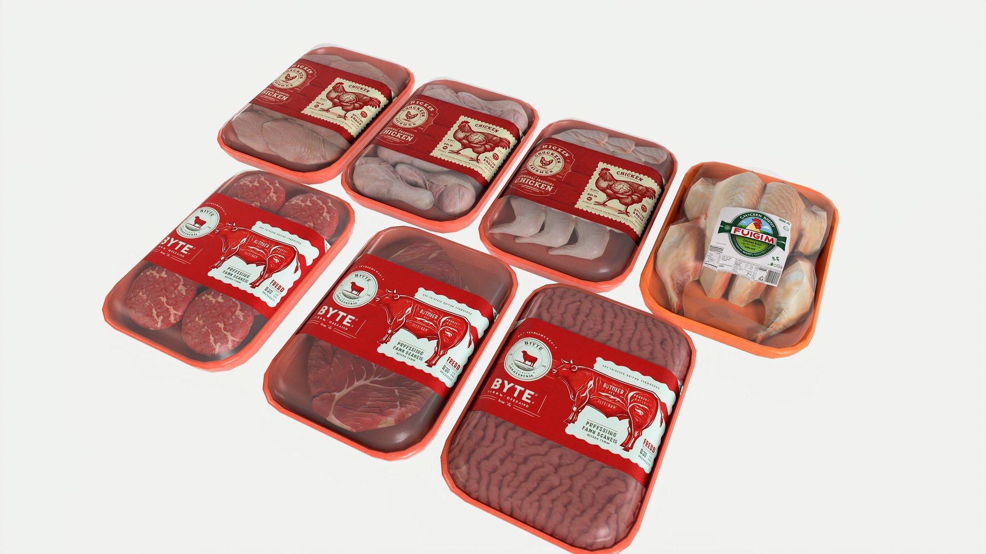 Meat Pack 3D Model - TurboSquid 2322544