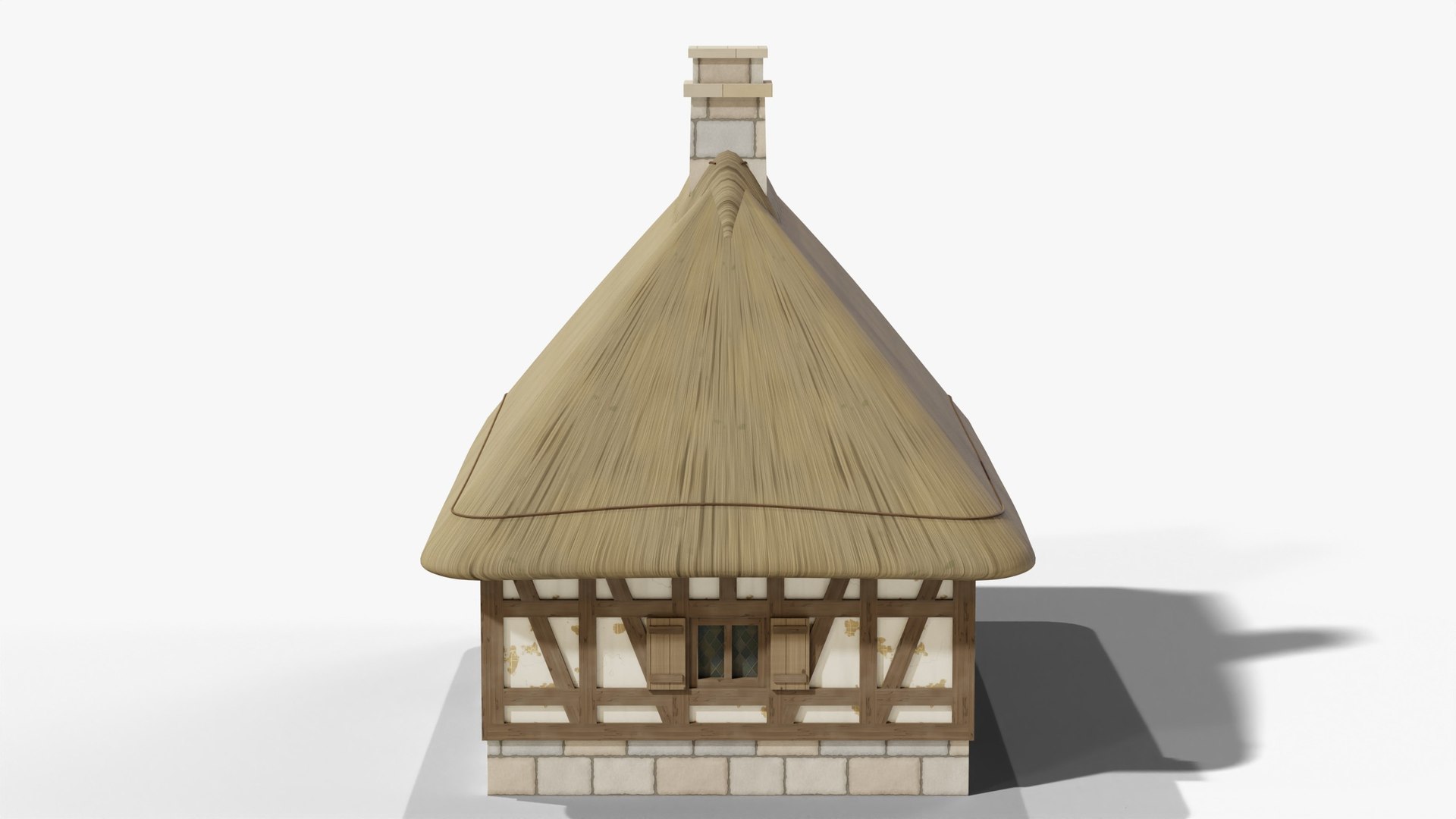 Medieval Thatched Cottage - Game Ready PBR model https://p.turbosquid.com/ts-thumb/pO/nqevEP/3S/04_thatchedcottage_04_side/jpg/1791625591/1920x1080/fit_q87/07173500819148a441c5a77093c44369afc39b7f/04_thatchedcottage_04_side.jpg