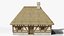 Medieval Thatched Cottage - Game Ready PBR