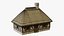 Medieval Thatched Cottage - Game Ready PBR