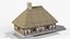 Medieval Thatched Cottage - Game Ready PBR