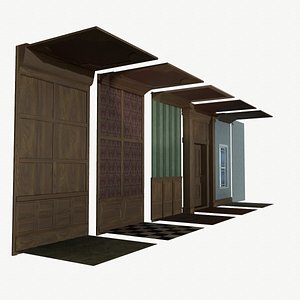 Modular House Interior 3D model