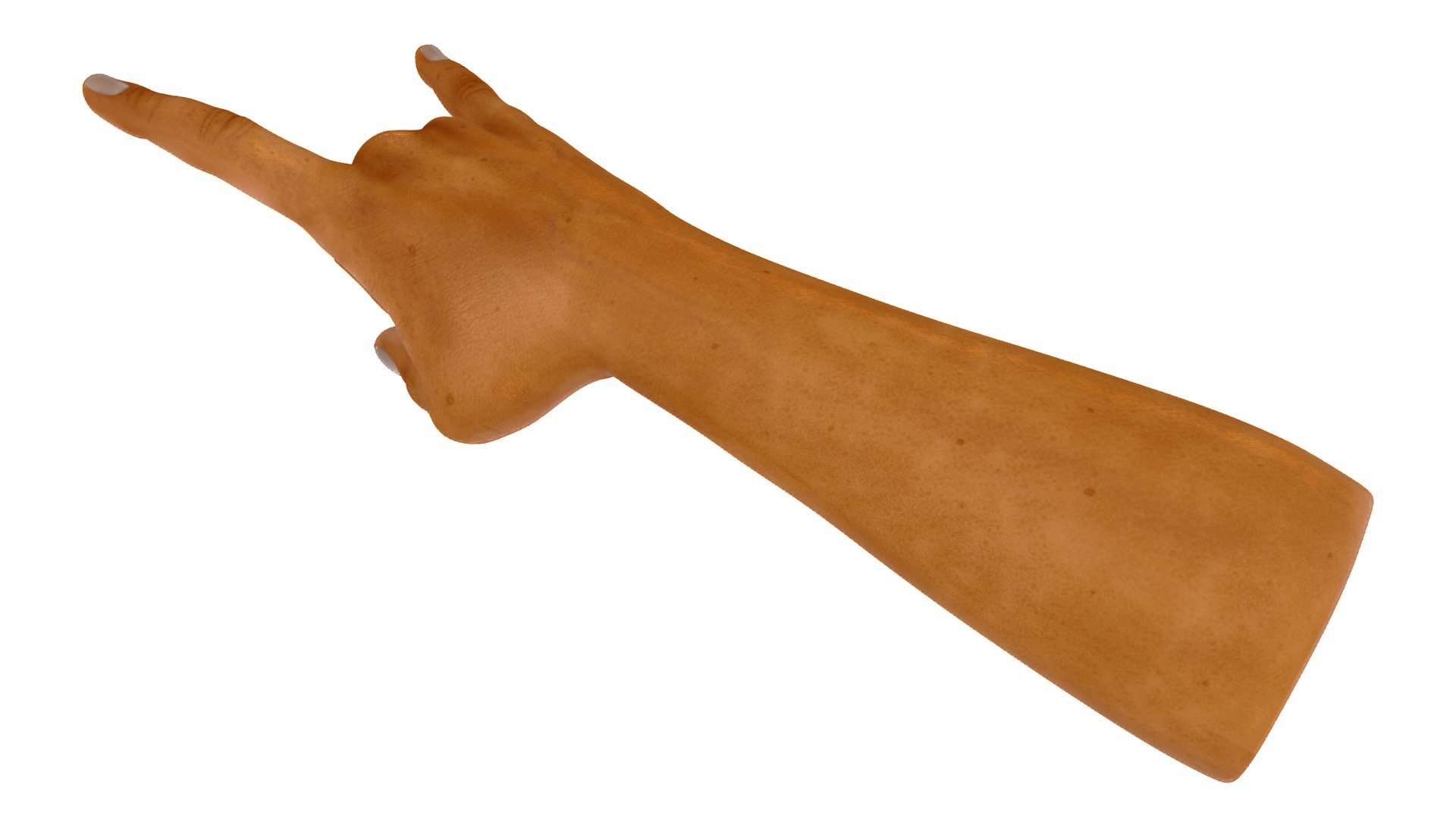 Masculine Hand Heavy Metal Pose 3D model preview