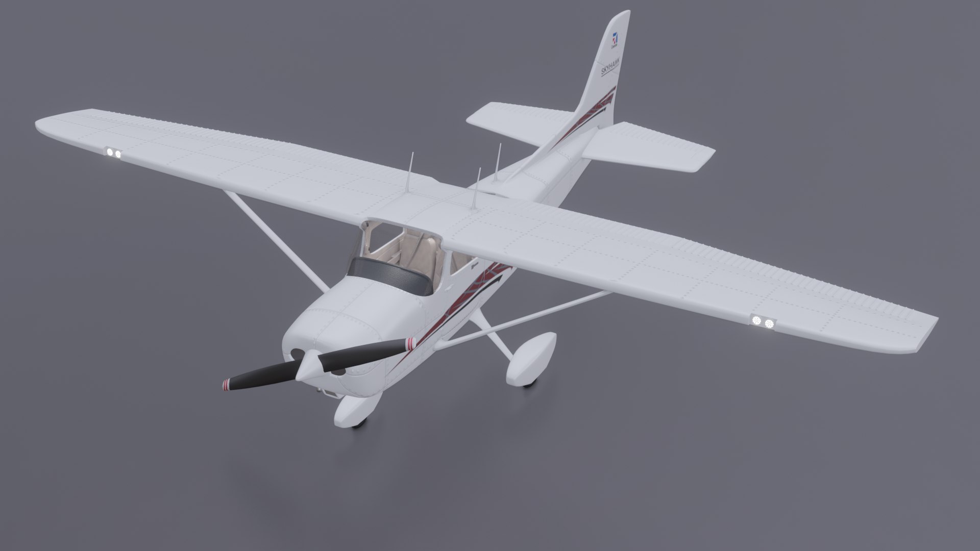 3D CESSNA 172 Skyhawk Highly Detailed Model - TurboSquid 2030068