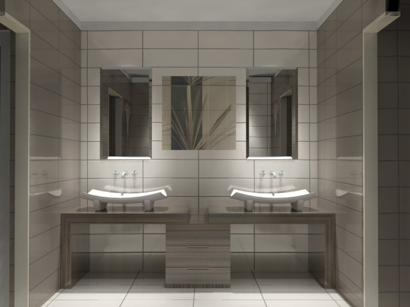 Bathroom Scene 3d Model