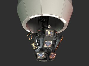 cic dradis battlestar galactica 3d model