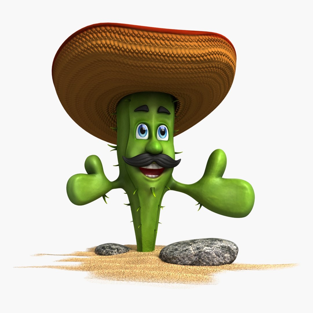 3D cactus cartoon character https://p.turbosquid.com/ts-thumb/pP/2BkBg2/n1RaPlvy/cactus_0000/jpg/1504546897/1920x1080/fit_q87/fc507b28d0edeea4ae2fcd9267cc600836a964b8/cactus_0000.jpg