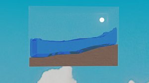 3D aquarium water model