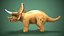 cartoon triceratops 3D model