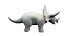 cartoon triceratops 3D model