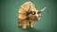 cartoon triceratops 3D model