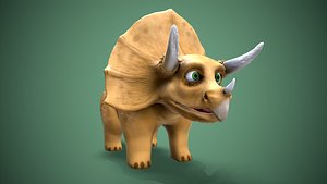 cartoon triceratops