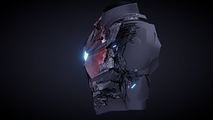 4K IronMan Chest Shield Animated with light