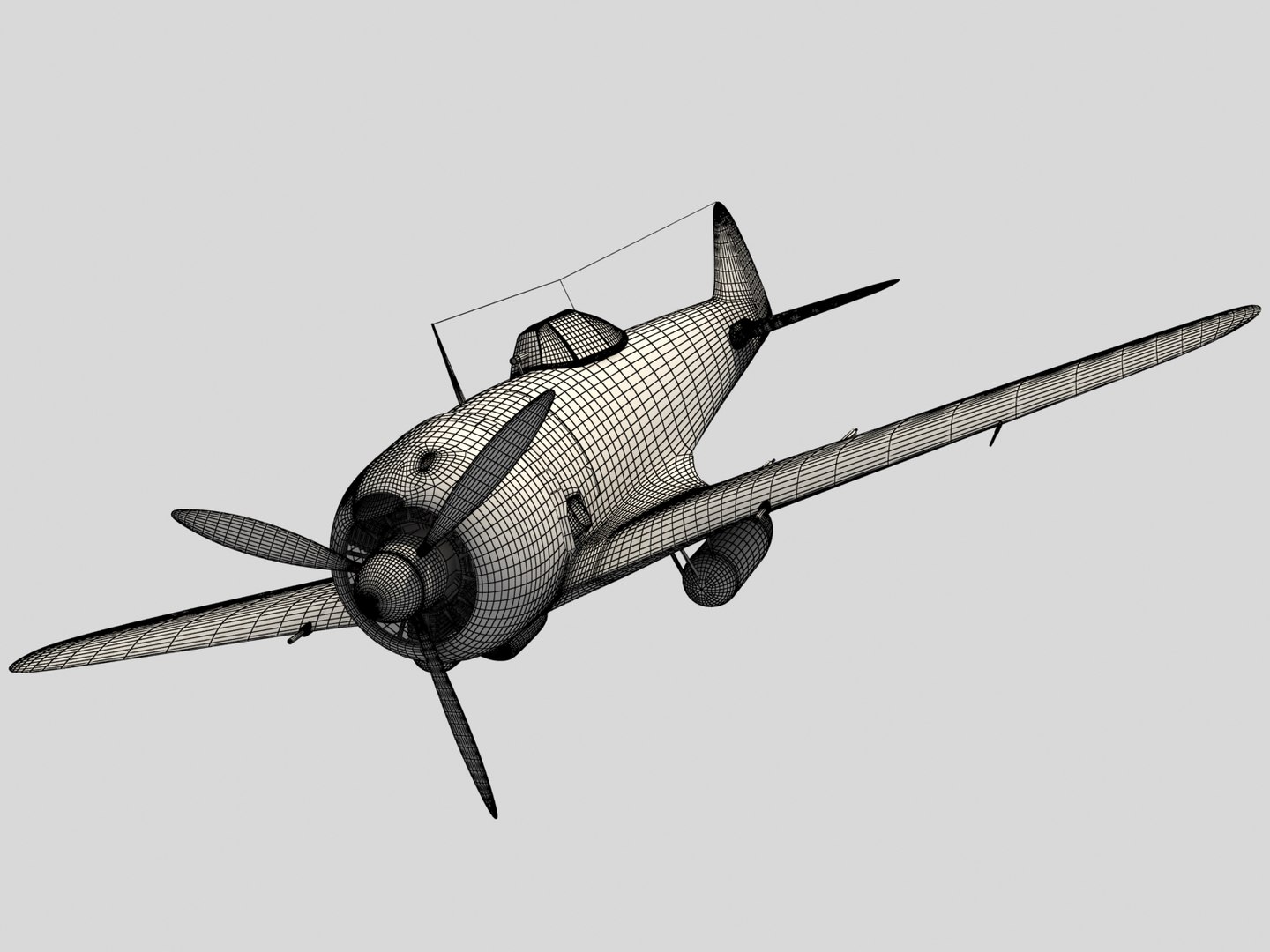 3D Japanese Ki-44 Shok - TurboSquid 1335094